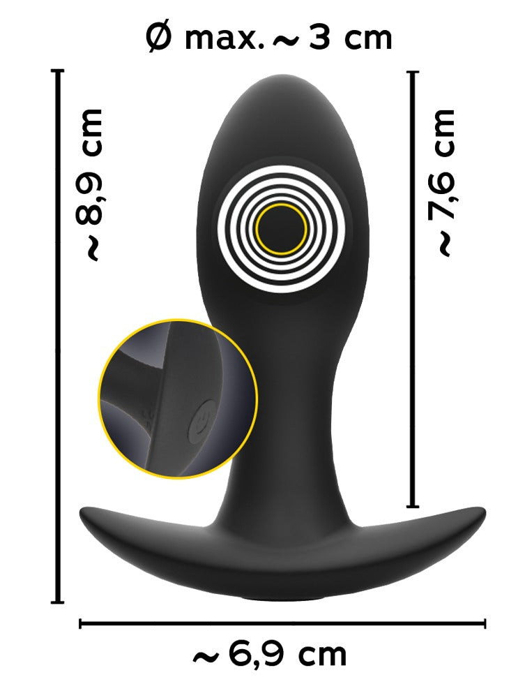 Vibrerande Buttplug 9 cm