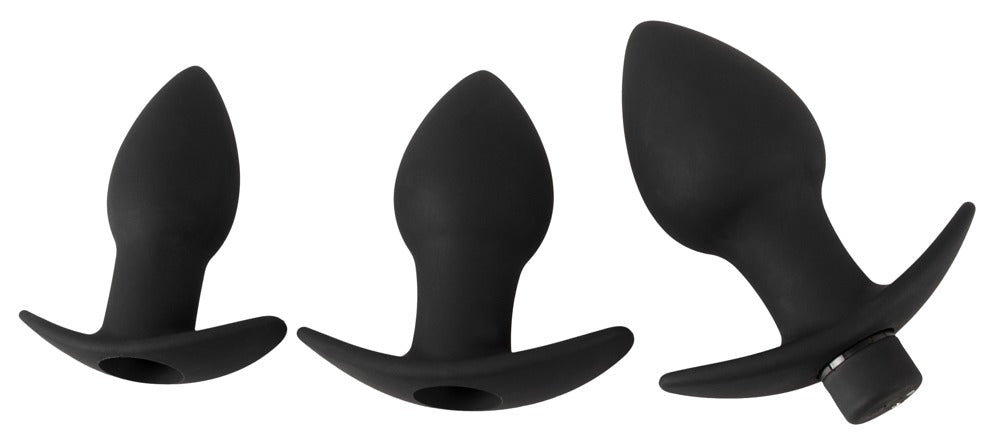 Black Velvets Analset med 3 Pluggar & Vibro-Bullet