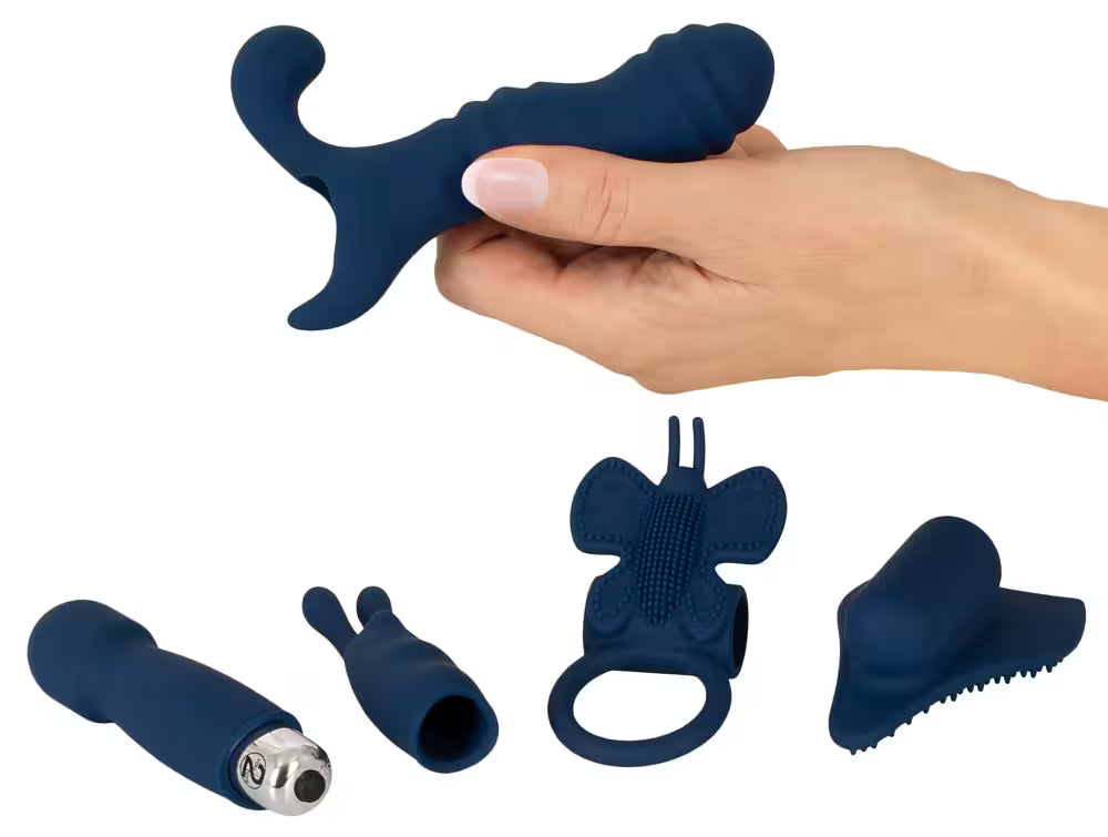 Bulletvibrator med 5 tillbehör