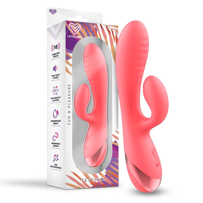 Almor nestemäinen silikoni Rabbit Vibrator