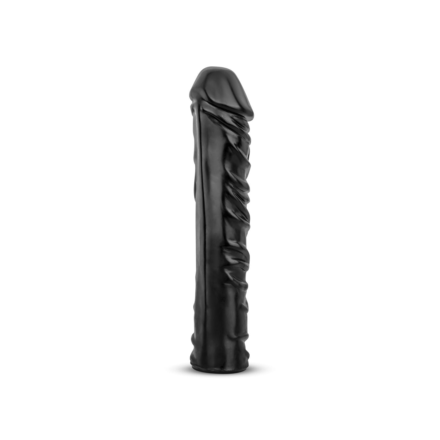 All Black Realistic XXL Dildo 33 cm