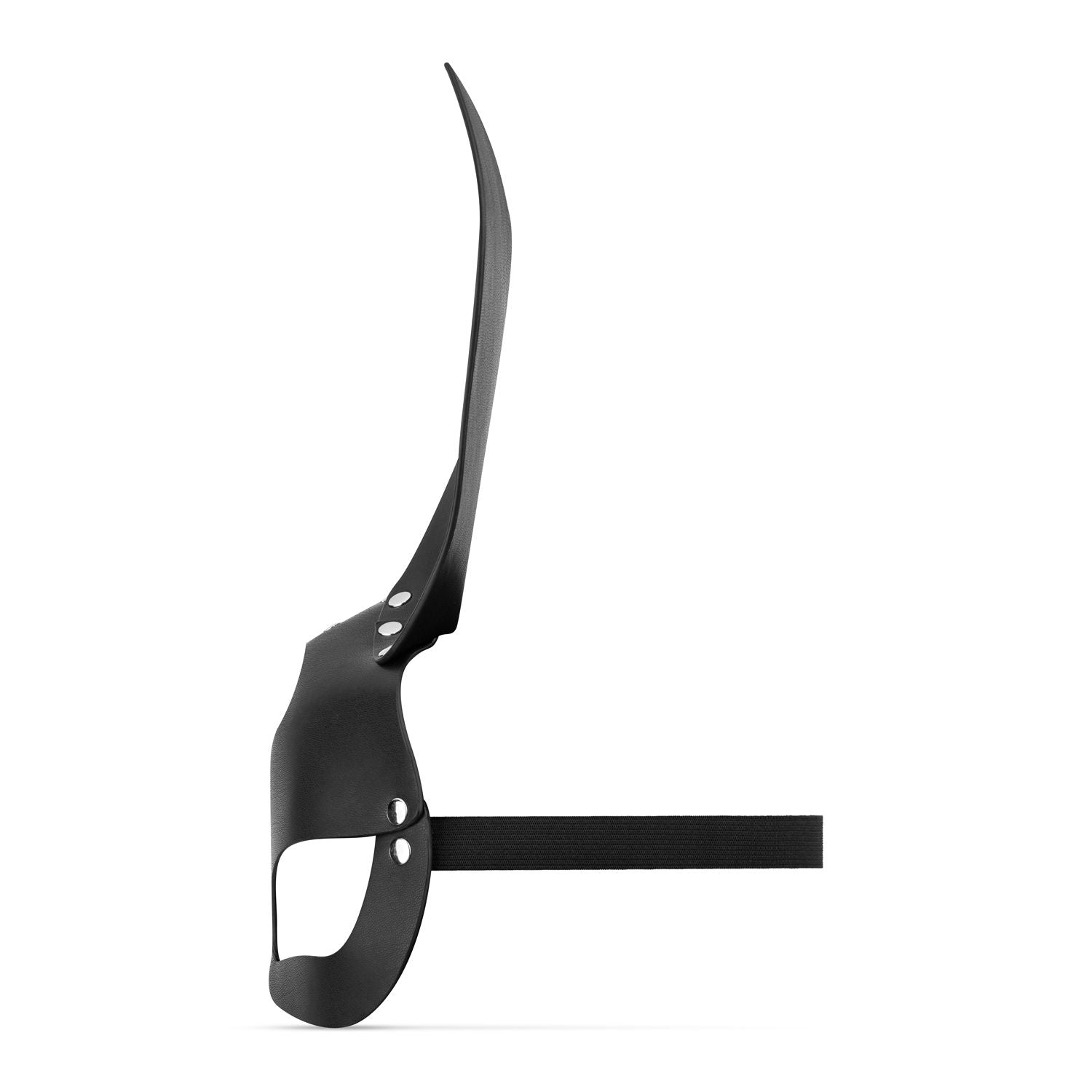 Svart Kaninmask i Konstläder – Fetish & Maskerad