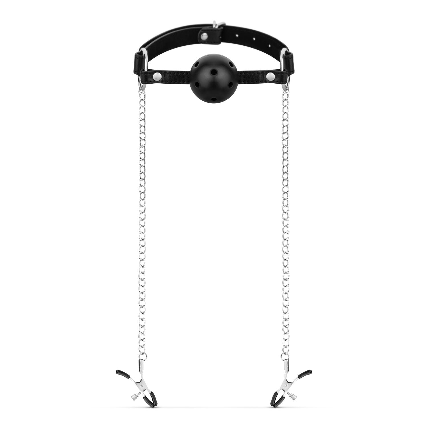 Ball Gag & Nipple Clamps – Bedroom Fantasies