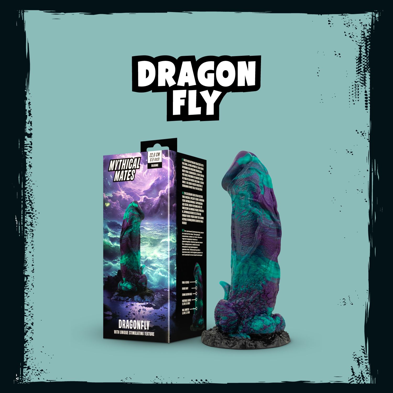 Mythical Mates Dragonfly – Monsterdildo med Sugkopp