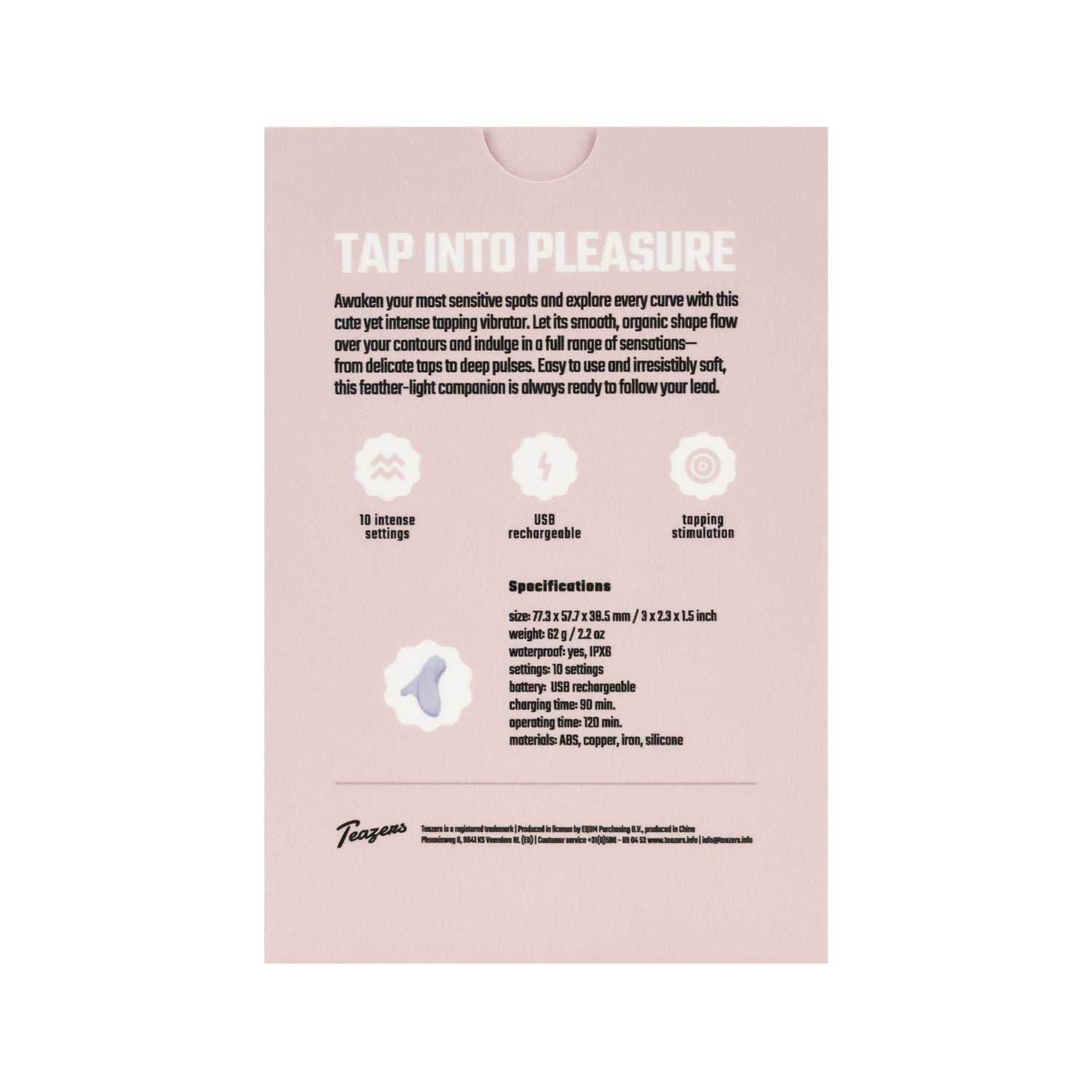 Teazers Finger Tapping Vibrator – Lila