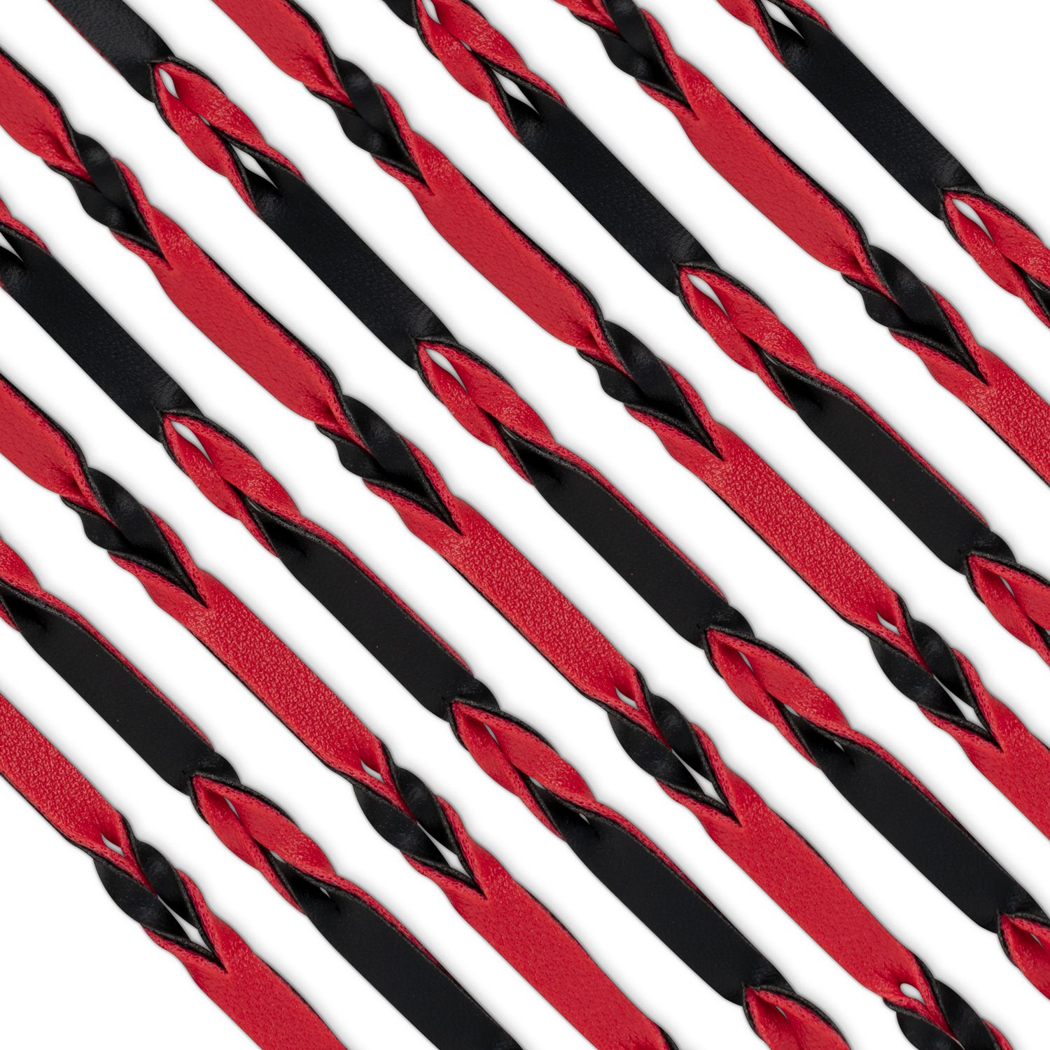 Fetish Collection – Röd & Svart Flogger 64 cm