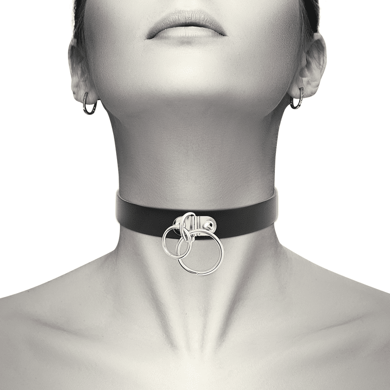 Choker Halsband 2 Ringar