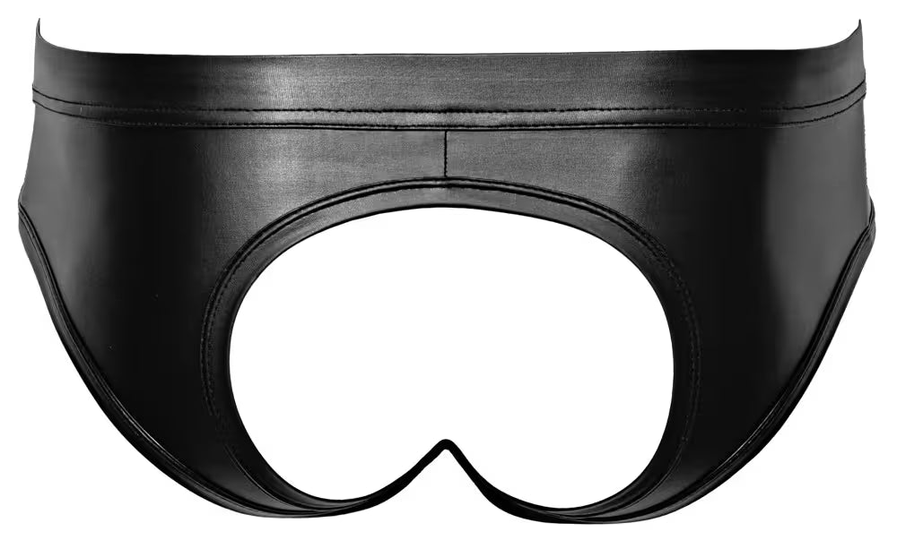 Svenjoyment briefs öppet bak – svart