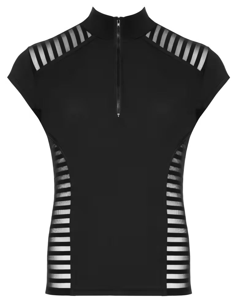 Svenjoyment herrskjorta med transparenta ränder