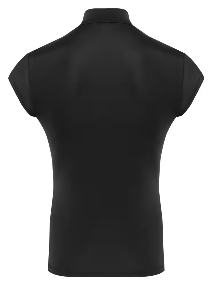 Svenjoyment herrskjorta med transparenta ränder