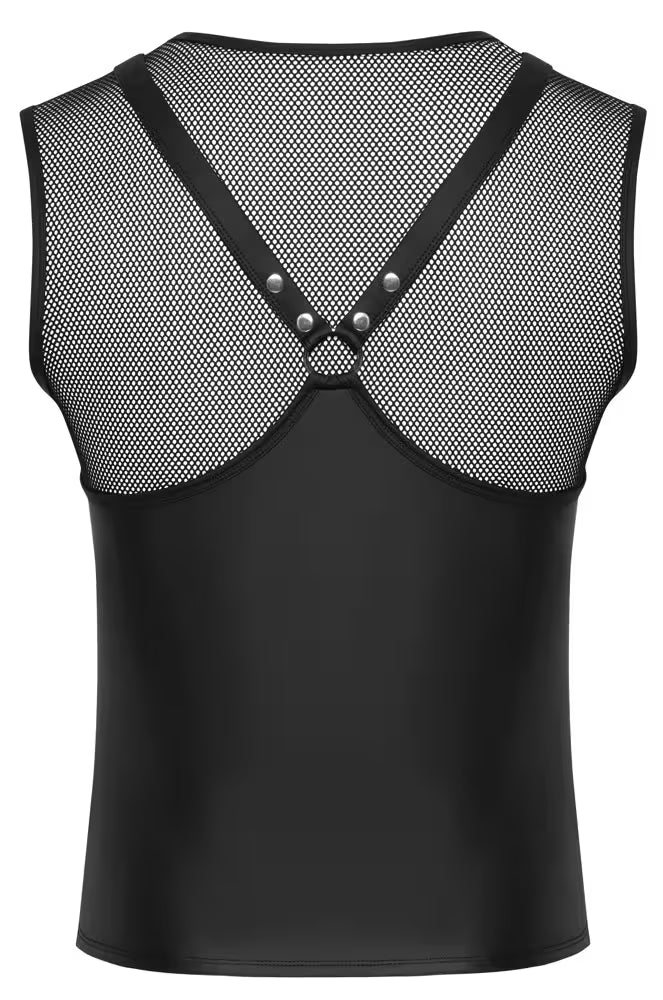 Svenjoyment ärmlös skjorta i harness-stil