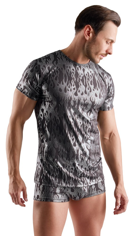 Metallic T-Shirt – Svart/Silver