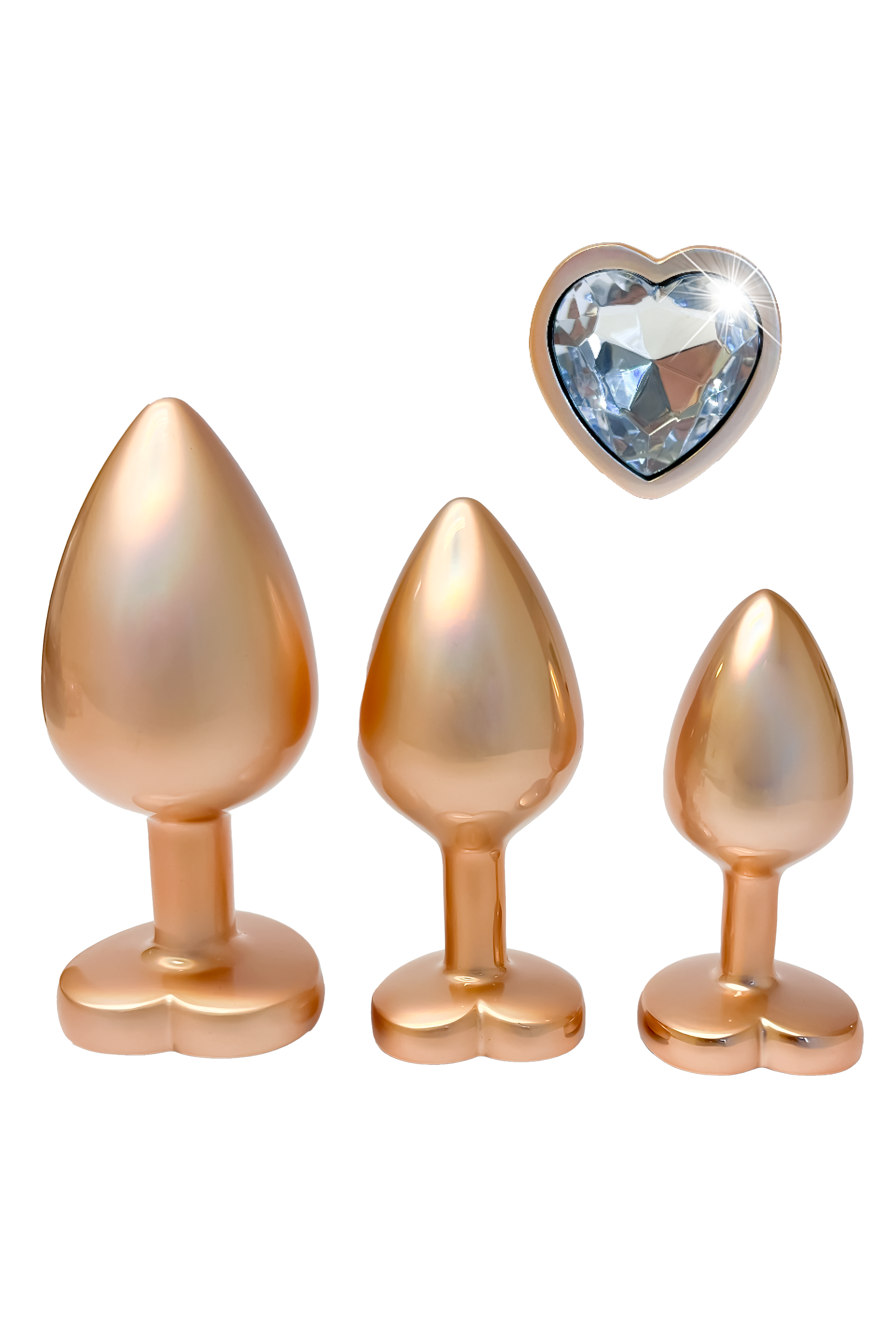 DreamToys Pearl Gold Plug Set – 3-pack