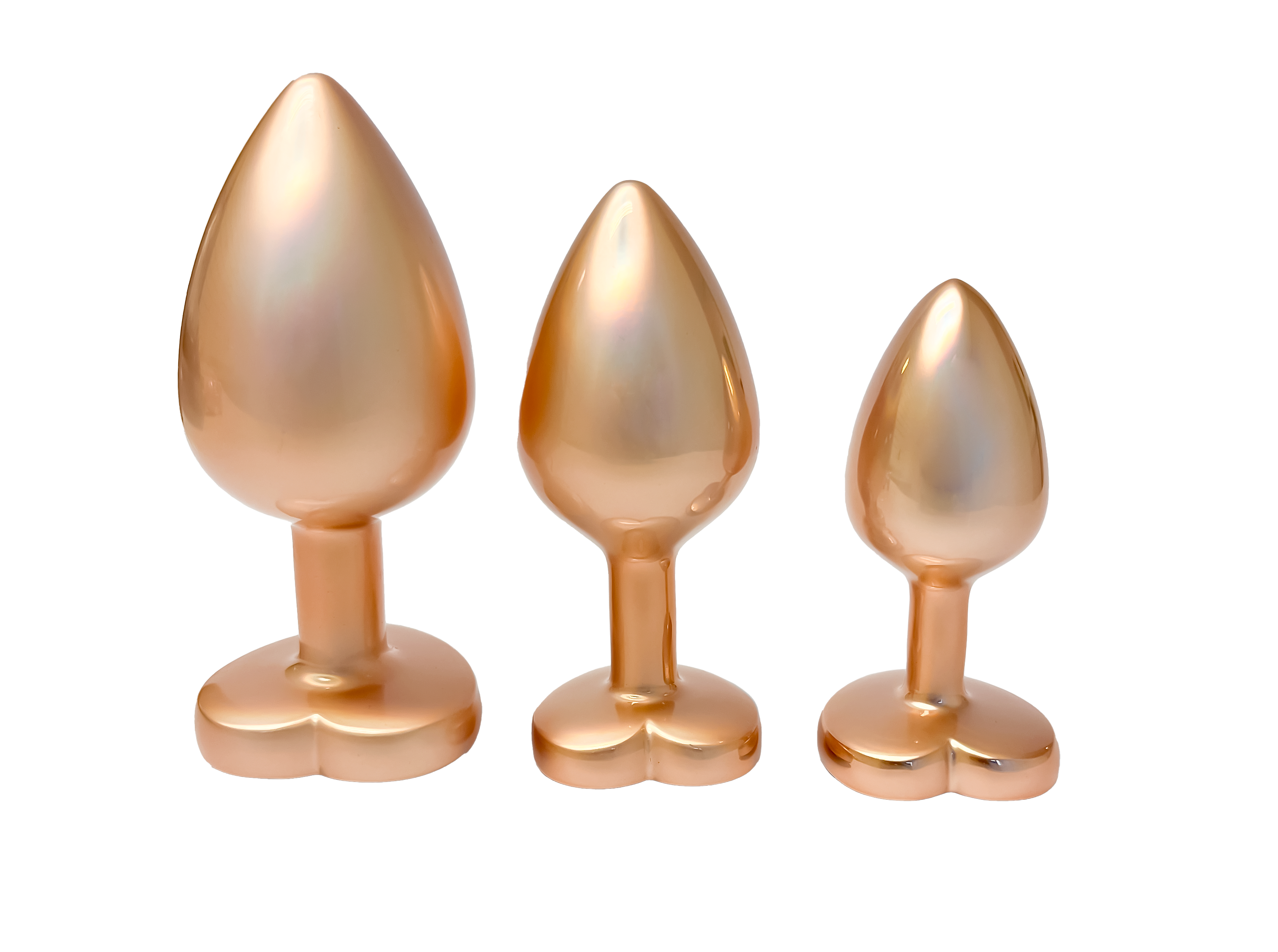DreamToys Pearl Gold Plug Set – 3-pack