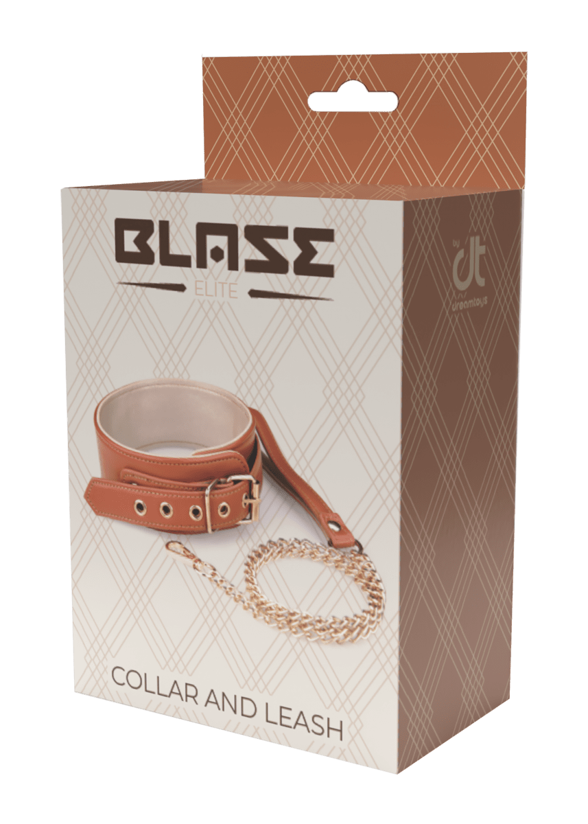 Halsband med Kedja Cognac