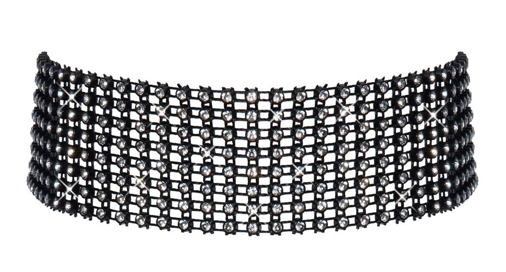 Cottelli Glittrig Choker Svart