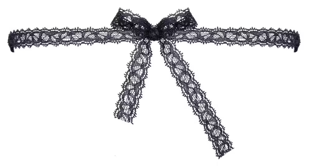 Svart broderad ögonmask – Cottelli