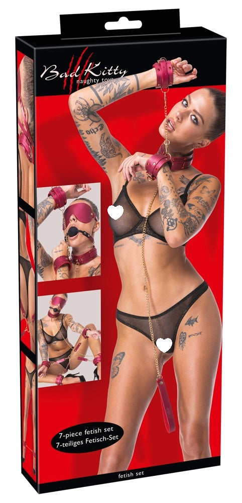 Rosa Bondagekit 6-delar – Bad Kitty