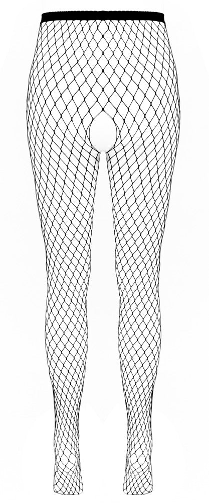 Grenlösa Nätstrumpbyxor Svarta