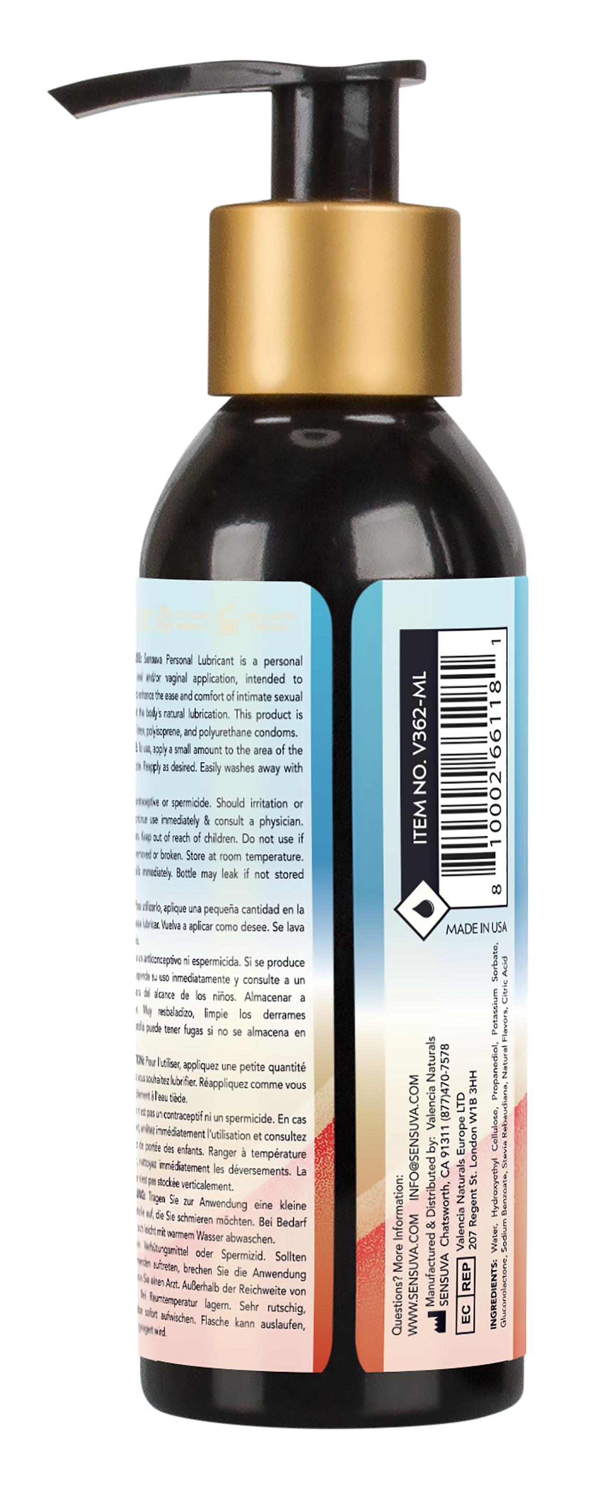 Sensuva Strawberry Personal Lubricant 125 ml