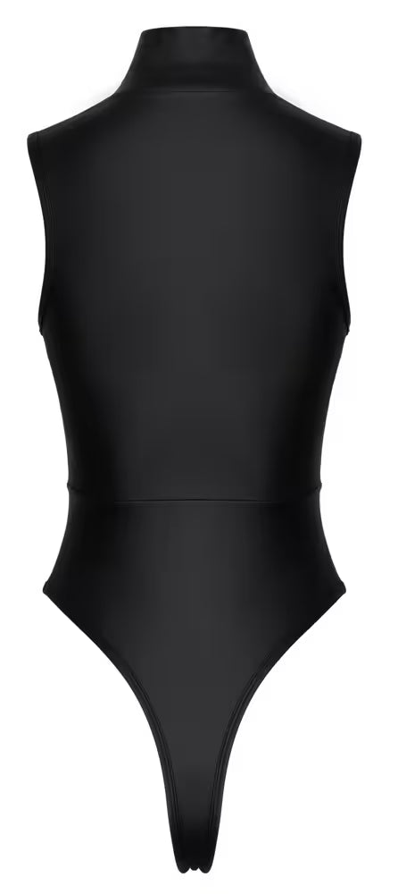 Cottelli Svart body med strasdragkedja