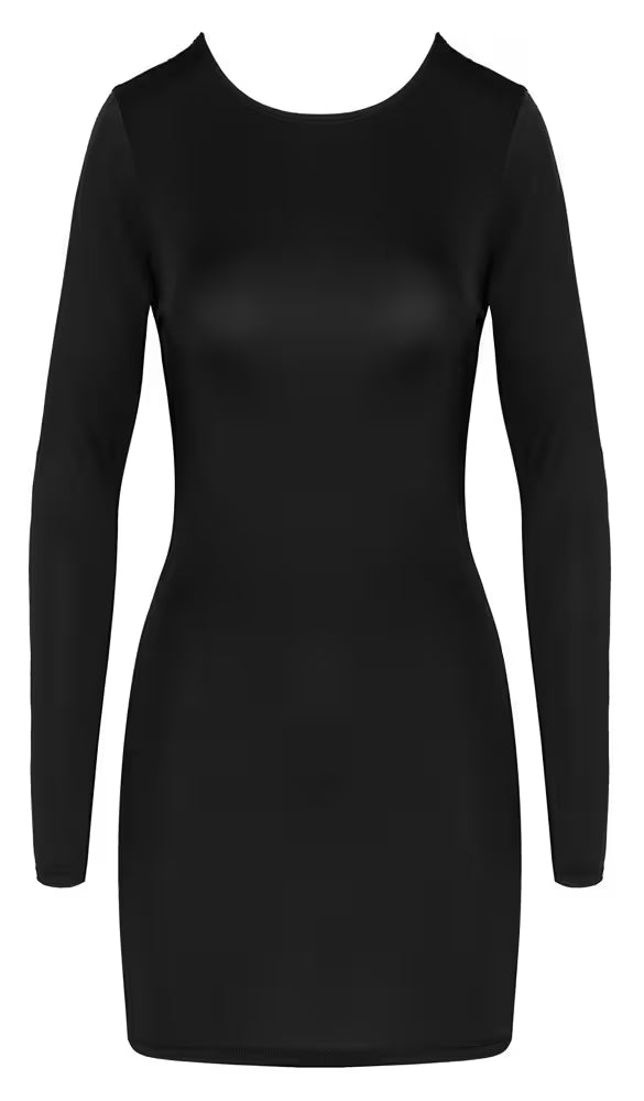 Svart miniklänning med öppen rygg – Cottelli