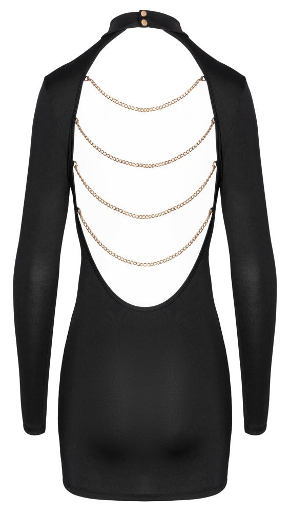 Svart Miniklänning med Kedjor
