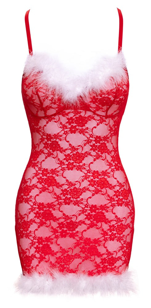 Cottelli X-Mas Chemise – Spettsklänning
