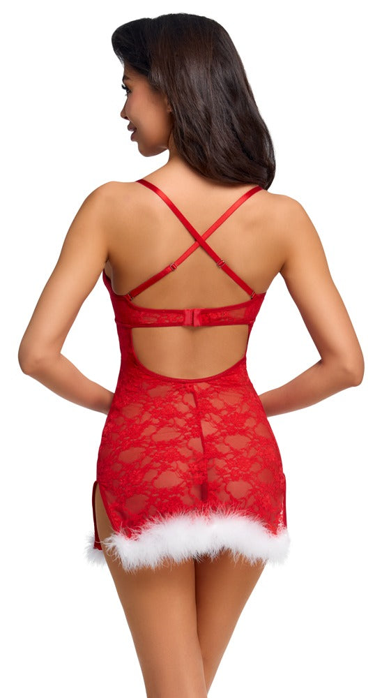 Cottelli X-Mas Chemise – Spettsklänning