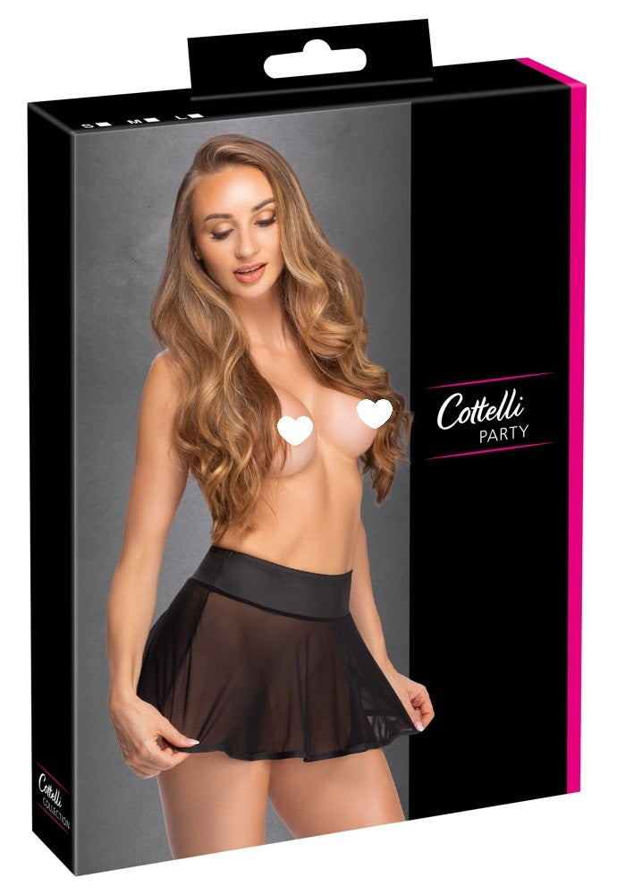 Cottelli PARTY Svart Meshkjol