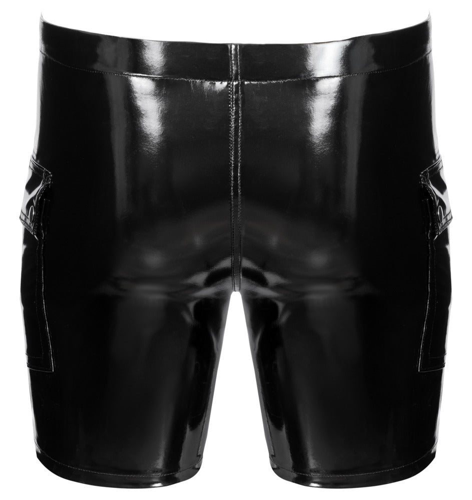 Black Level Vinyl Shorts med Fickor