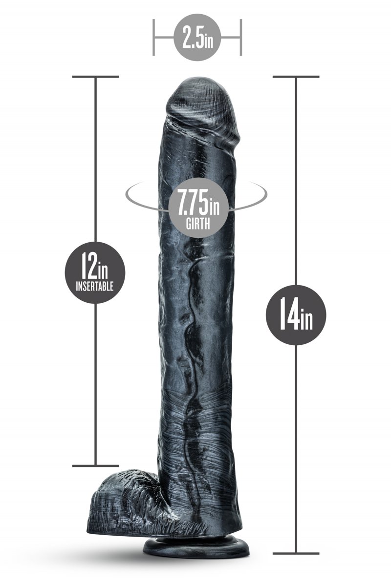 Jet Dark Steel Suuri Dildo