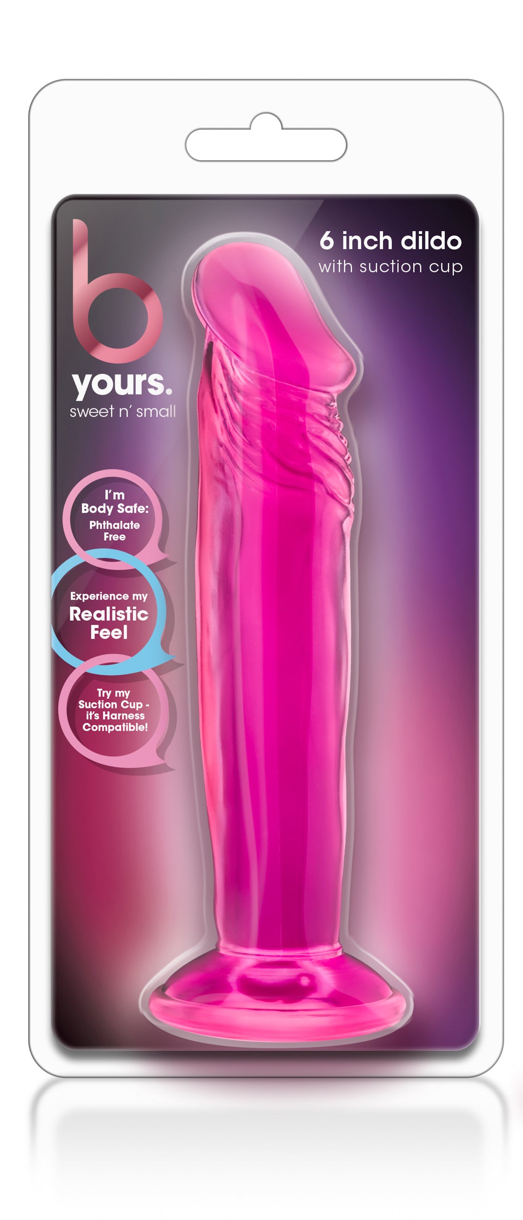 Sweet N Small 6 Pink – Realistisk Dildo med Sugkopp