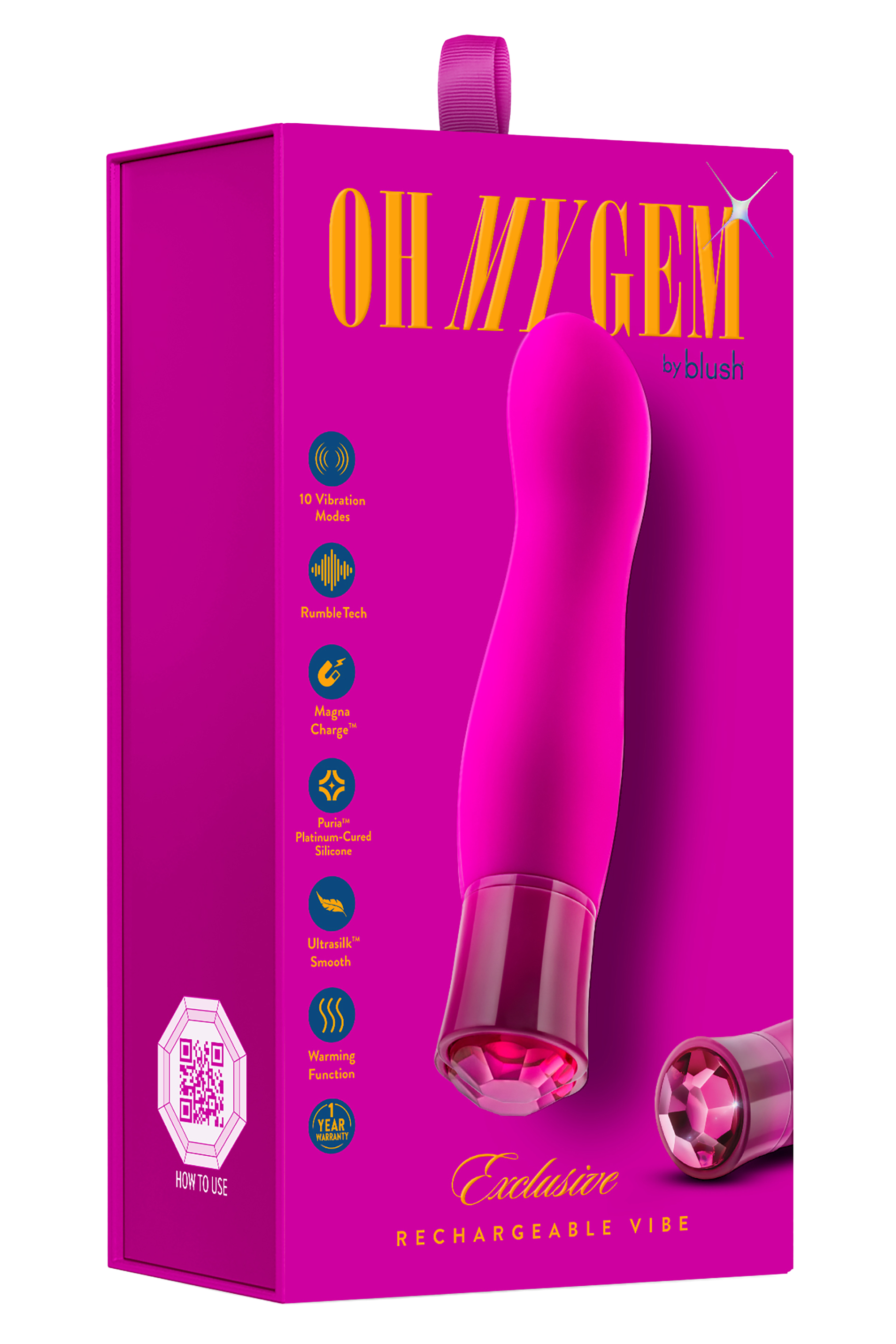 Vattentät G-punktsvibe – Oh My Gem