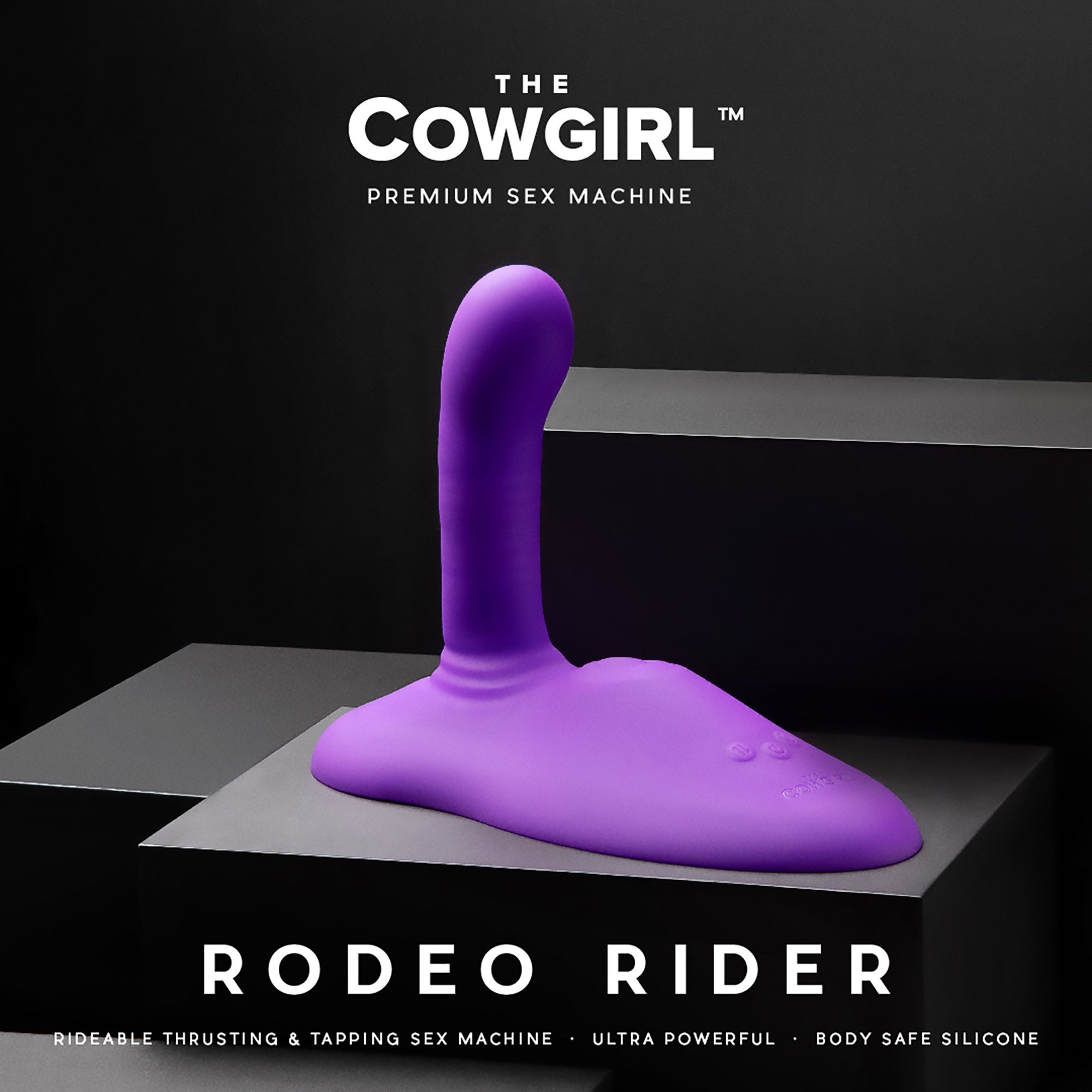 Cowgirl Rodeo Rider Thrusting Purple