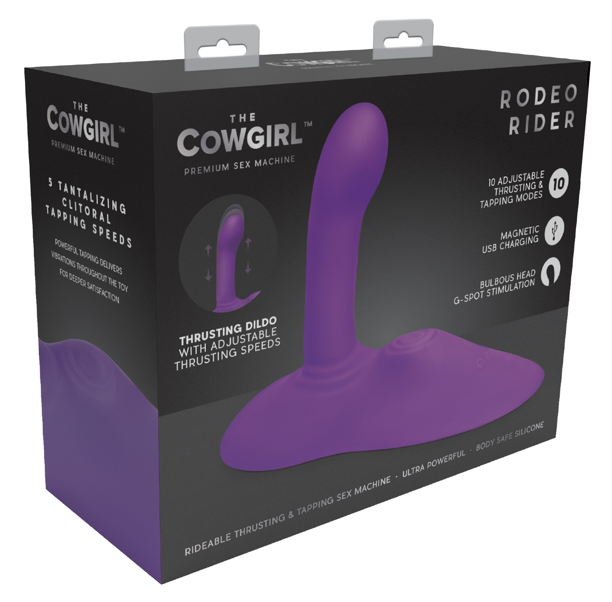 Cowgirl Rodeo Rider Thrusting Purple