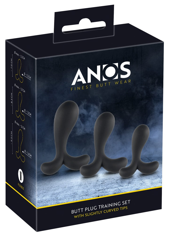 ANOS Butt Plug Training Set – 3-delat silikonkit