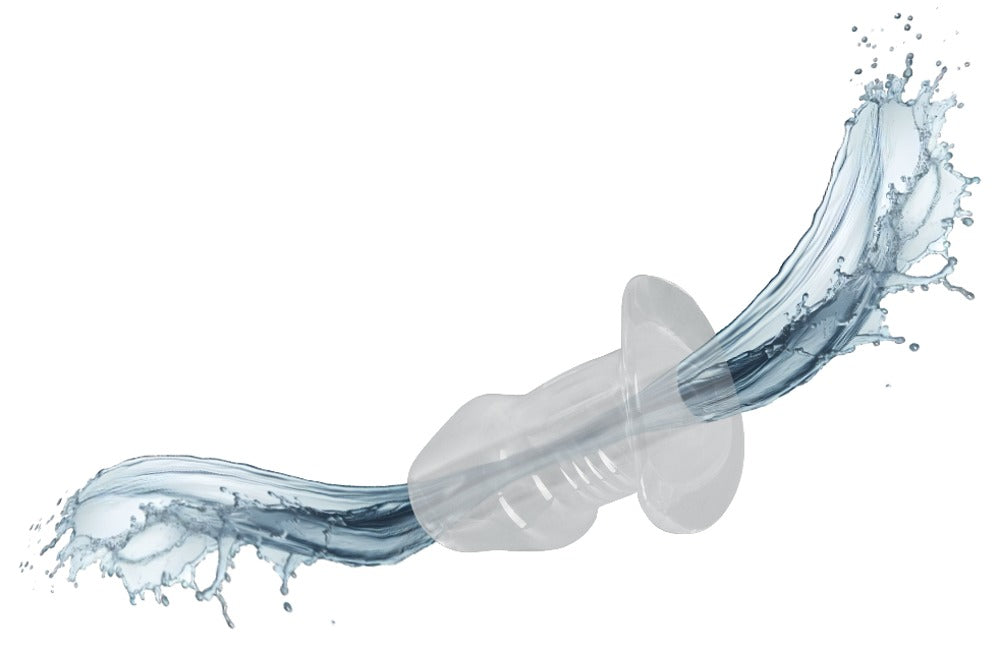 Transparent Analplugg med Tunnel