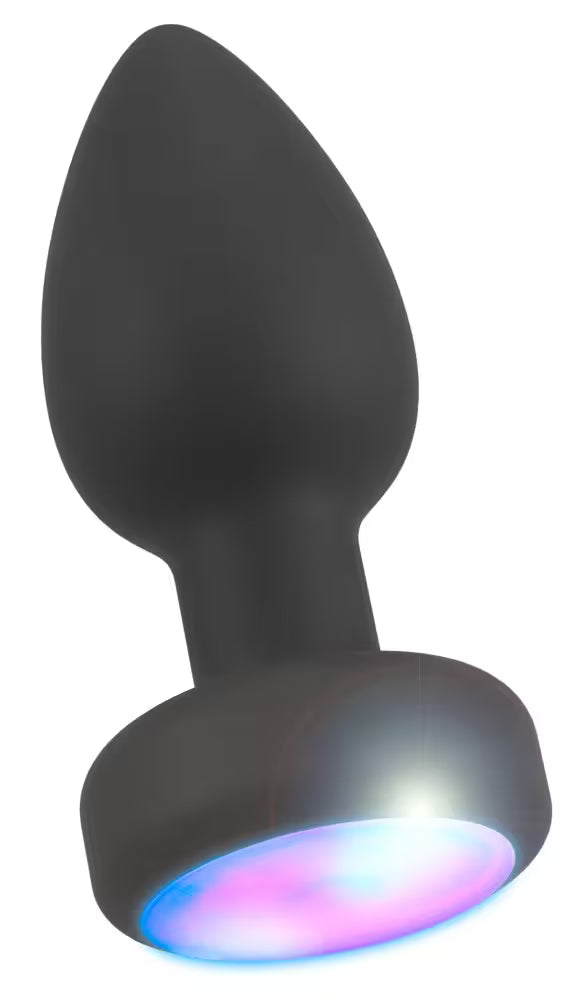 Vibrerande analplugg med LED-ljus