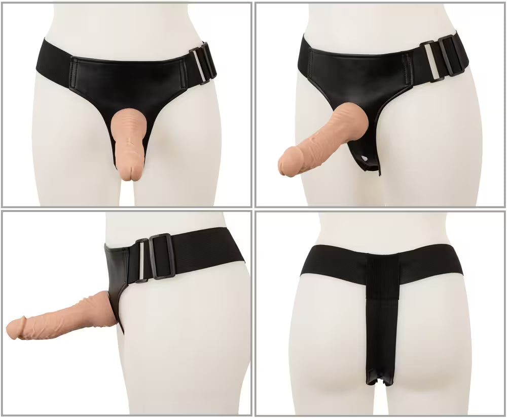 Strap-on set med fjärrstyrd vibrator & dildos