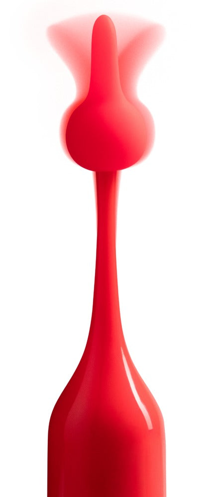 Kompakt Mini Vibrator med 2 Silikonhuvuden