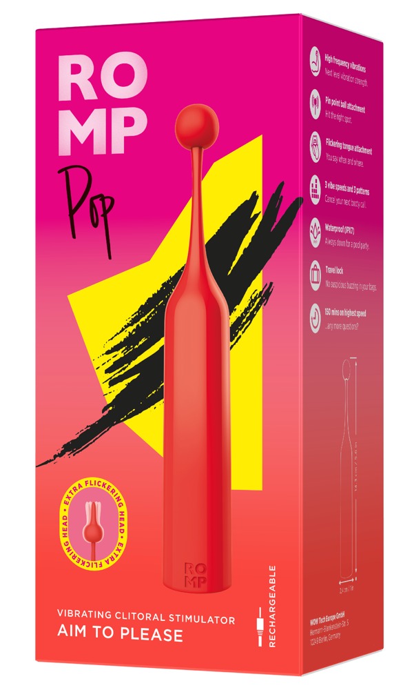 Kompakt Mini Vibrator med 2 Silikonhuvuden