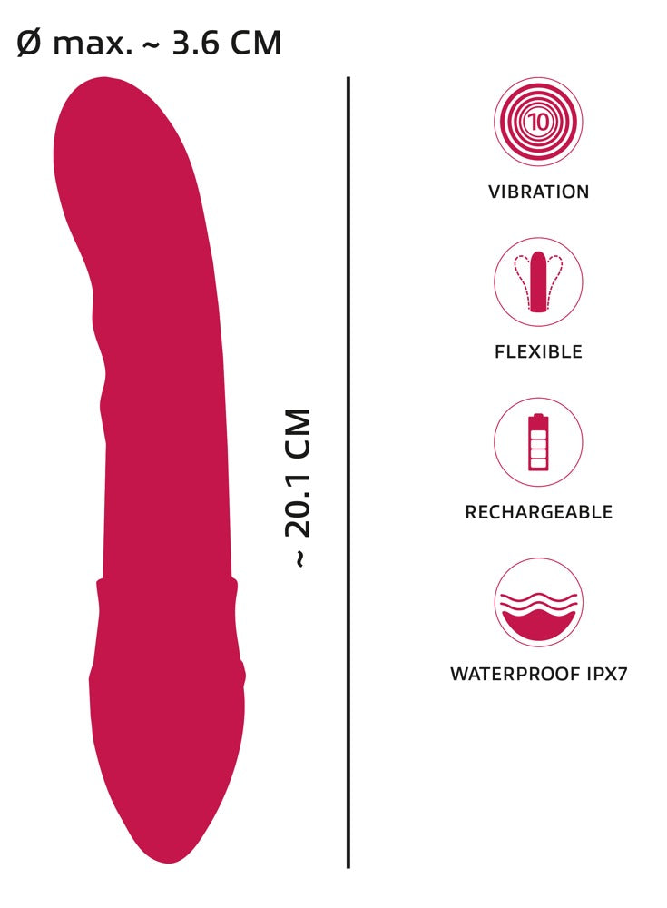 Vattentät vibrator för dusch & bad
