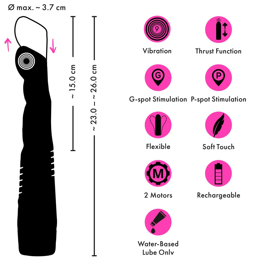 Couples Choice G & P-Spot Thrusting Vibrator