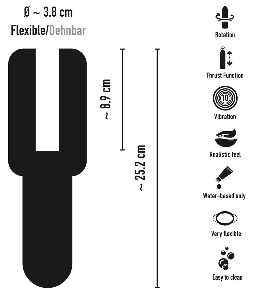 STROKER Rotating Masturbator med vibration