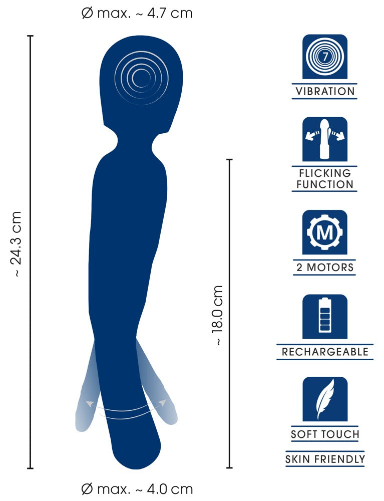 Sweet Smile Wand – Dubbelsidig Massagevibrator