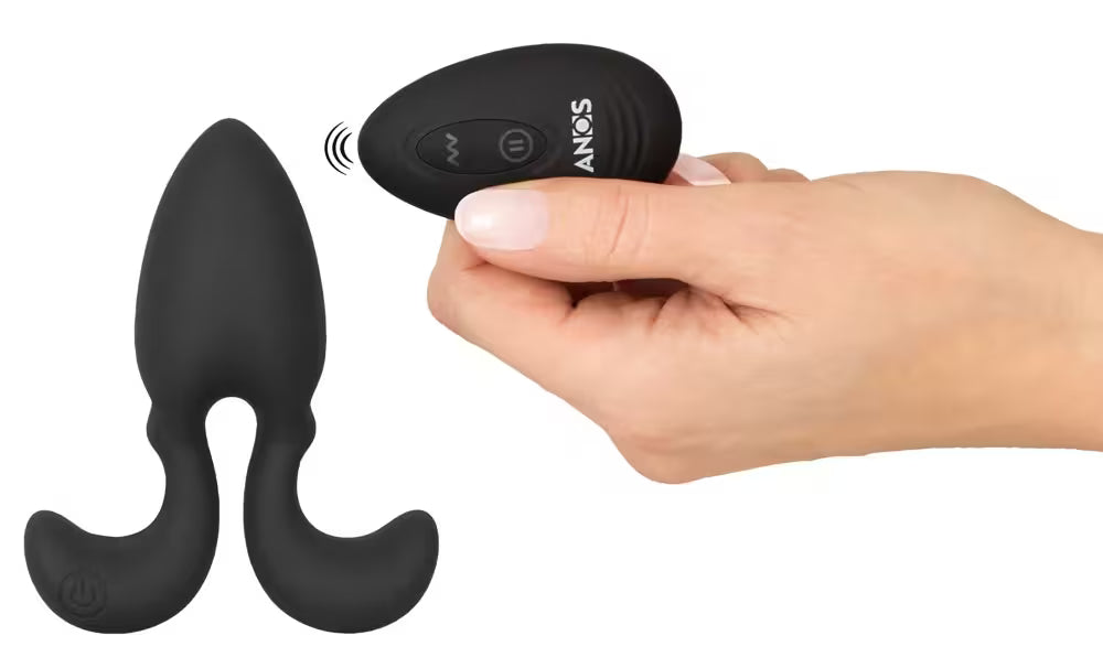 Vibrerande analplugg med fjärrkontroll