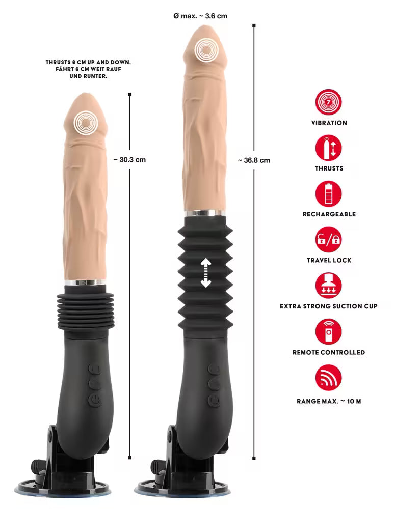 Realistisk Sexmaskin med fjärrkontroll