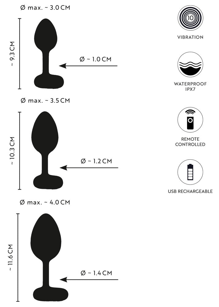 ANOS 3-pack Vibrationspluggar