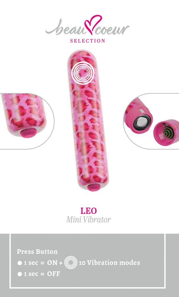 LEO Mini Vibrator – Leopardmönstrad Minivibrator